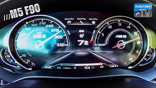 BMW M5 F90 (600hp) - 0-300 km/h acceleration (60FPS)