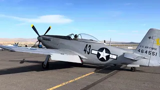 P-51H Start Up Leaving Reno