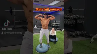 Grab a partner and try this!!Bosu ball hiit #shorts #short  #homeworkout #youtubeshorts #cardio