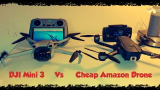 DJI MINI 3 vs Cheap Holy Stone Drone - Which is better? 4k