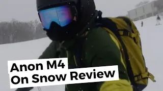 Anon M4 Goggle On Snow Review