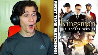 First Time Watching *KINGSMAN: THE SECRET SERVICE (2014)* Movie REACTION!!!