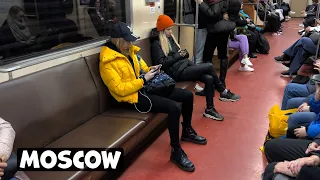 🇷🇺 THE BEST MOSCOW METRO | Metro Mayakovskaya | Moscow metro walking tour + (ambient sounds) 🎧