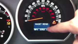 2011 Toyota Tundra Maintanence Light Reset.