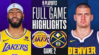 LAKERS vs NUGGETS FULL GAME 2 HIGHLIGHTS APRIL 23, 2024 NBA PLAYOFFS HIGHLIGHTS TODAY 2K24