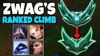 ZWAG'S PLAT TO EMERALD ELO CLIMB! (2 HOURS OF ZWAG STOMPING PLAT PLAYERS)