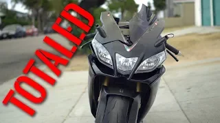 SHE TOTALED MY APRILIA RSV4!!