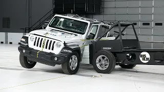 2021 Jeep Wrangler 4-door updated side IIHS crash test