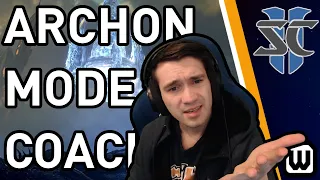 Starcraft 2 ARCHON MODE "COACHING" | WARNING: Do Not Try At Home