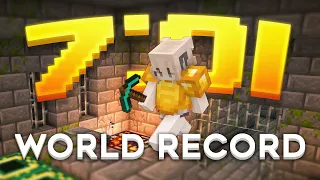 MINECRAFT SPEEDRUN WORLD RECORD (7:01)