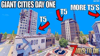 Hardcore City Map Day 1 | 7 Days to Die Alpha 21 Gameplay | Part 1