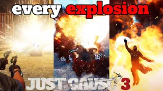 Every explosion in Just Cause 3