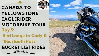Eaglerider Canada to Yellowstone Day 9 Red Lodge over Beartooth Highway Pass to Cody