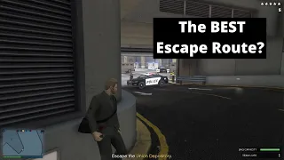 GTA Online: The BEST Escape Route for "The Union Depository" Heist Contract (SOLO)