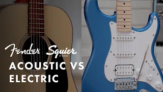 Acoustic vs Electric Guitars | Which Guitar Is Right For Beginners? | Fender