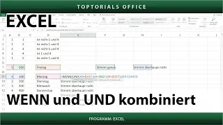 WENN und UND kombiniert (Excel)