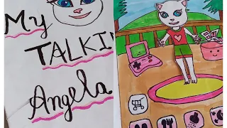 My Talking angela quit book / paper play book /easy craft / suhema art
