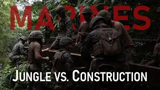 Combat Engineers VS JWTC: Marine combat engineers and Navy SEEBEES build a bridge in the jungle