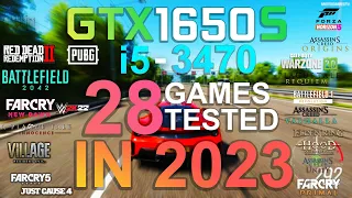 GTX 1650 Super + i5 3470 / 28 Games Tested in 2023