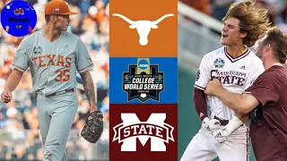 #2 Texas vs #7 Miss State | Winner To College World Series Finals | 2021 College Baseball Highlights