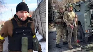 Ukrainian Citizens Fight Off Russians In the Streets
