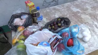 Как я ходил на рынок и в супермаркет за продуктами.Цены в Гудауте.