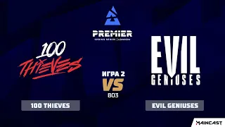 100 Thieves vs Evil Geniuses [Map 2, Nuke] (Best of 3) BLAST Premier: Spring 2020