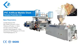 PVC Artificial Marble Sheet Extrusion Production Line UV PVC Marble Sheet Making Machine
