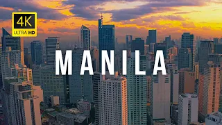 Manila, Philippines 🇵🇭 in 4K Ultra HD | Drone Video