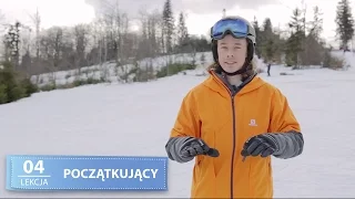 NAUKA JAZDY NA NARTACH - LEKCJA #04 POCZĄTKUJĄCY, skręt z pługu