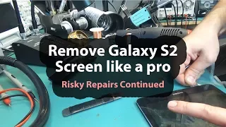 Samsung S2 SM-T813 screen removal / Charging port replacement -  Handling Risky Repairs