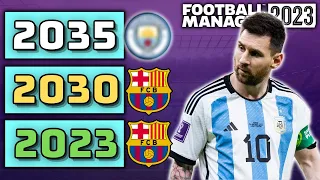 I Replayed Lionel Messi's career in Football Manager 2023!