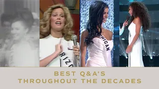 The BEST Q&A's Through the Decades | Miss USA
