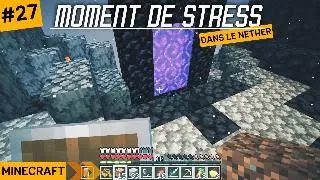 100 JOURS SUR UN RADEAU MINECRAFT #27 | MOMENTS DE STRESS DANS LE NETHER !!