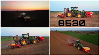 John Deere 8530 & 8320 | Väderstadt V12 FH2000 | Siew buraków