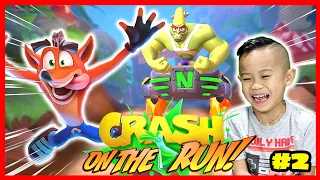 Crash Bandicoot: On the Run! Part 2 Full Playthough! Kids Gameplay!