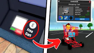 How To Get EXCLUSIVE *SHOPPING CART* In Car Dealership Tycoon!!!