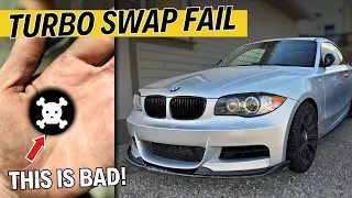 N54 17t Twin-Turbo Swap Gone Wrong!