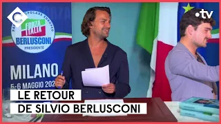 Des nouvelles de Silvio Berlusconi et spoiler : il pète la forme - L’ABC - C à Vous - 09/05/2023