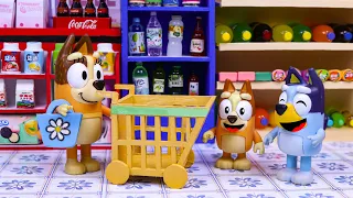 BLUEY and BINGO's Exciting Supermarket Adventure: Discovering Healthy Foods and Surprises! 🛒