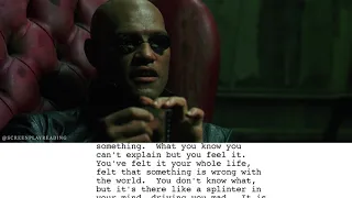 The Matrix - Pill Scene | Screenplay Reading