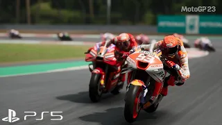 Gameplay Marc Marquez Become World Champion Valencia Circuit MotoGP 23 PS5 (1080p60fps)