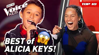 Beautiful ALICIA KEYS covers on The Voice Kids! 😍 | Top 10 (Part 2)