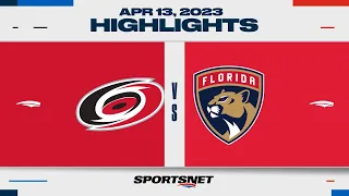 NHL Highlights | Hurricanes vs. Panthers - April 13, 2023