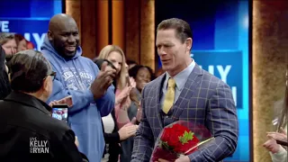 John Cena Gets Flowers from a Young Fan