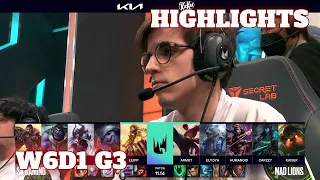 SK vs MAD - Highlights | Week 6 Day 1 S11 LEC Summer 2021 | SK Gaming vs Mad Lions