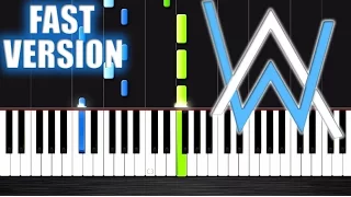 Alan Walker - Faded - Fast Piano Version by PlutaX