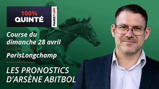 Pronostics Quinté PMU - 100% Quinté du Dimanche 28 avril à ParisLongchamp