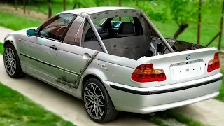 Homemade BMW e46 PickUp TRUCK !? Part 2  (Make Partition, Reinforcement, Hood...)