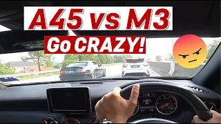 A45 AMG vs BMW M3. WHICH ONE IS FASTER? POST MCO DUTA RUN!